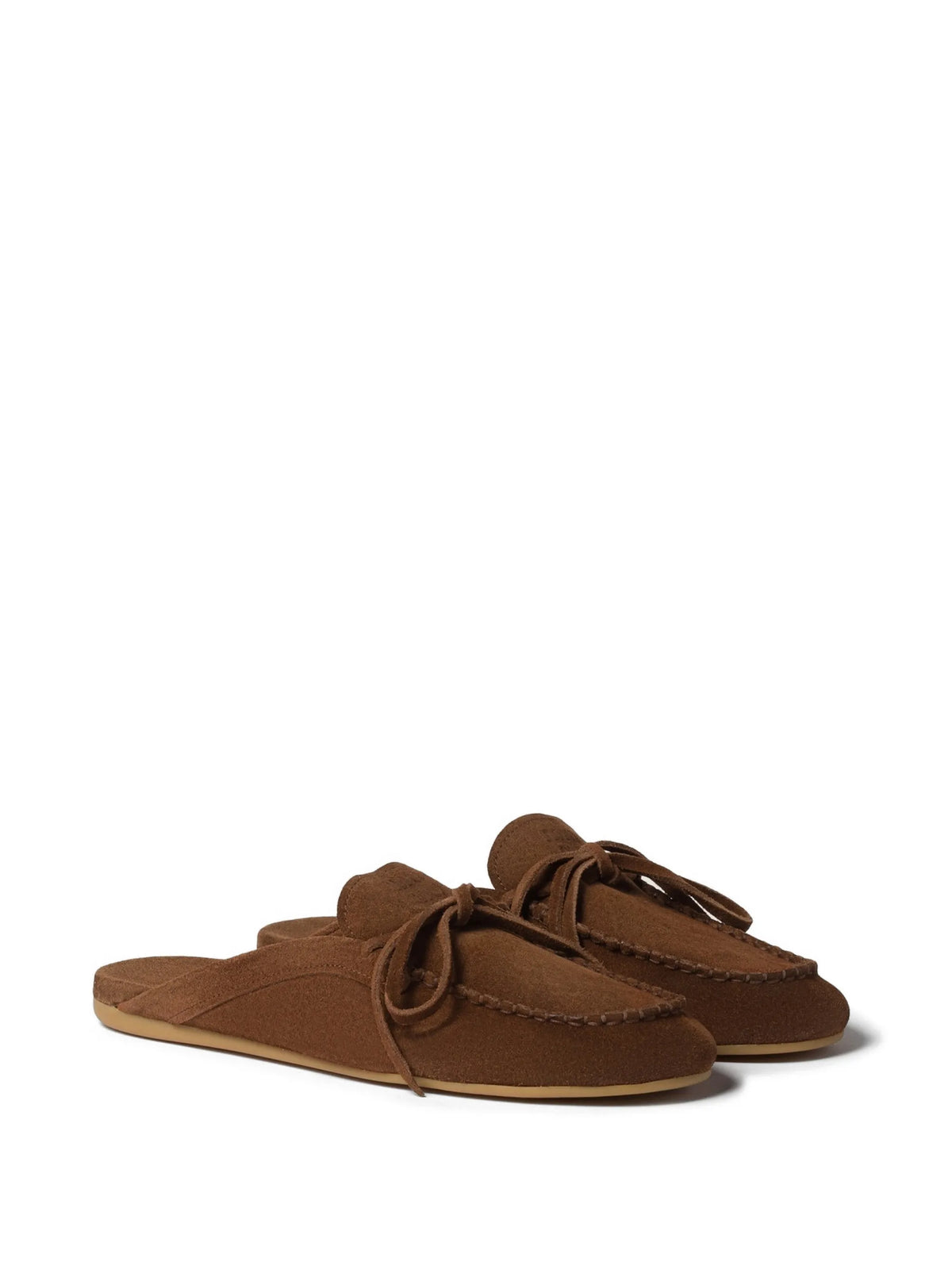 Miu Miu - Suede Deck Mules