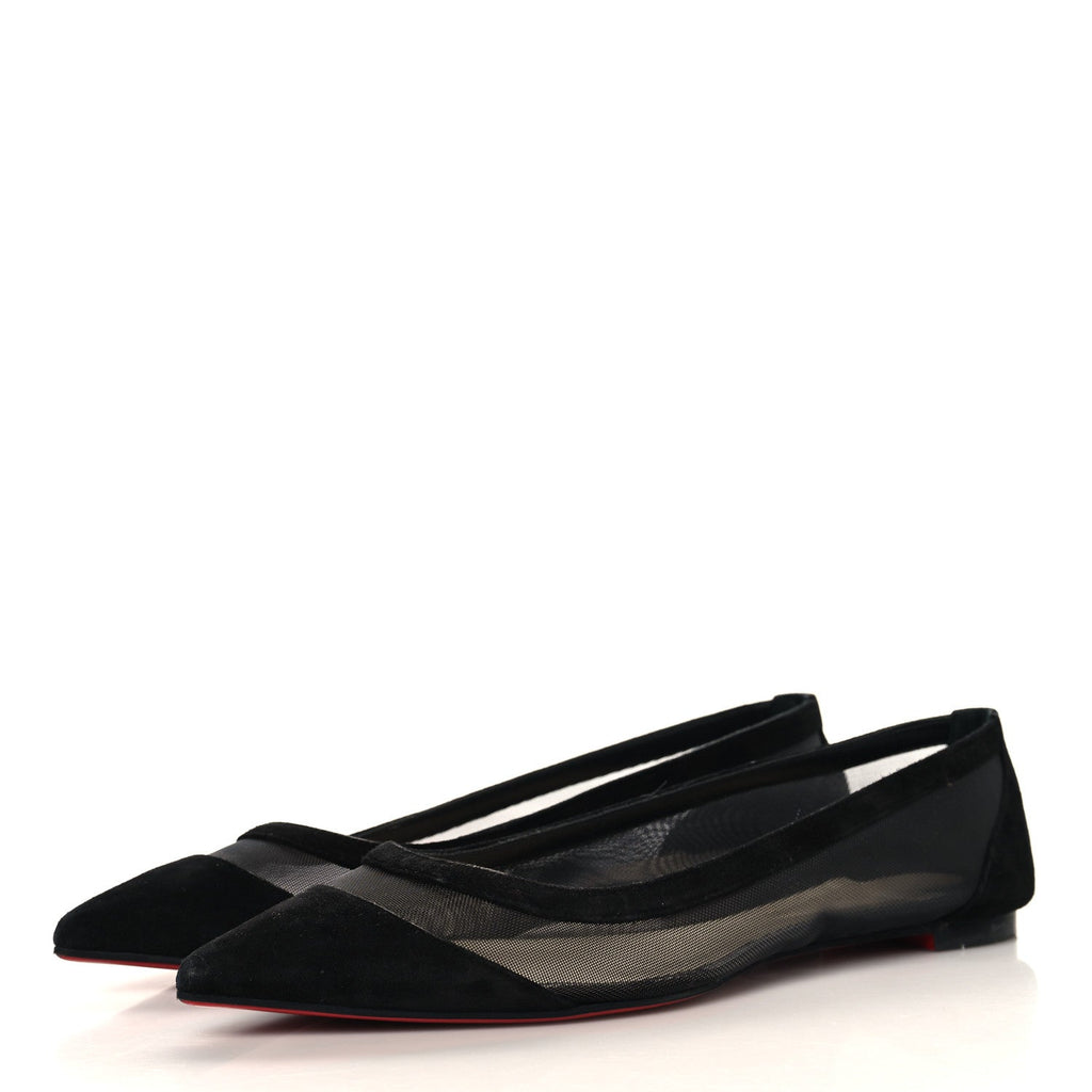 Christian Louboutin - Veau Velours Rete Galativi Flats