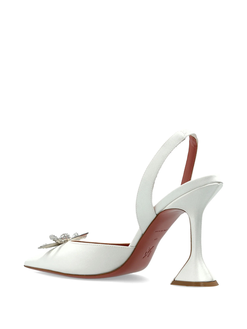 Amina Muaddi - Rosie Bow-detail Slingback Pumps