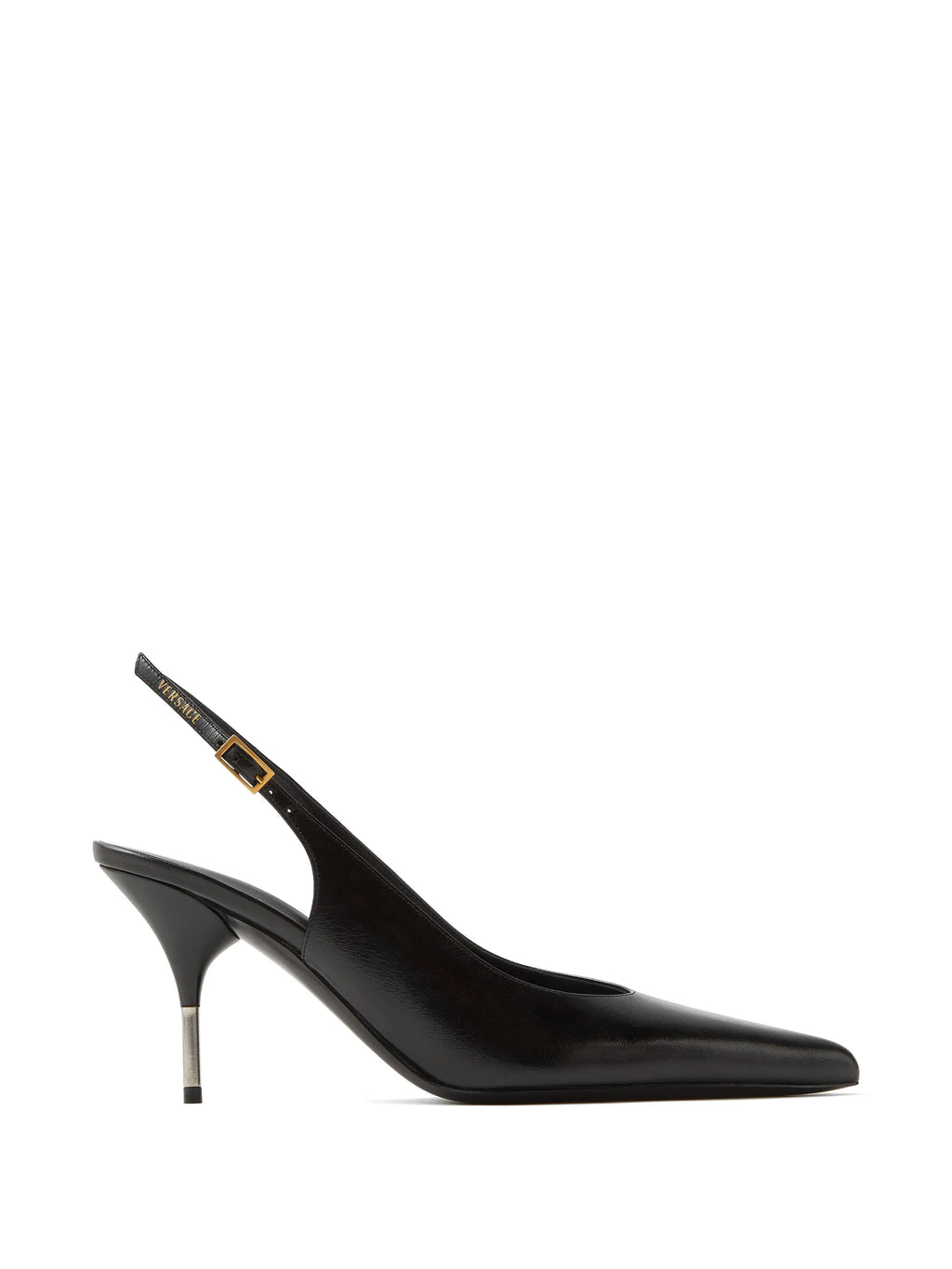 Versace - Nyx Leather Slingbacks 80 Mm