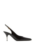 Versace - Nyx Leather Slingbacks 80 Mm