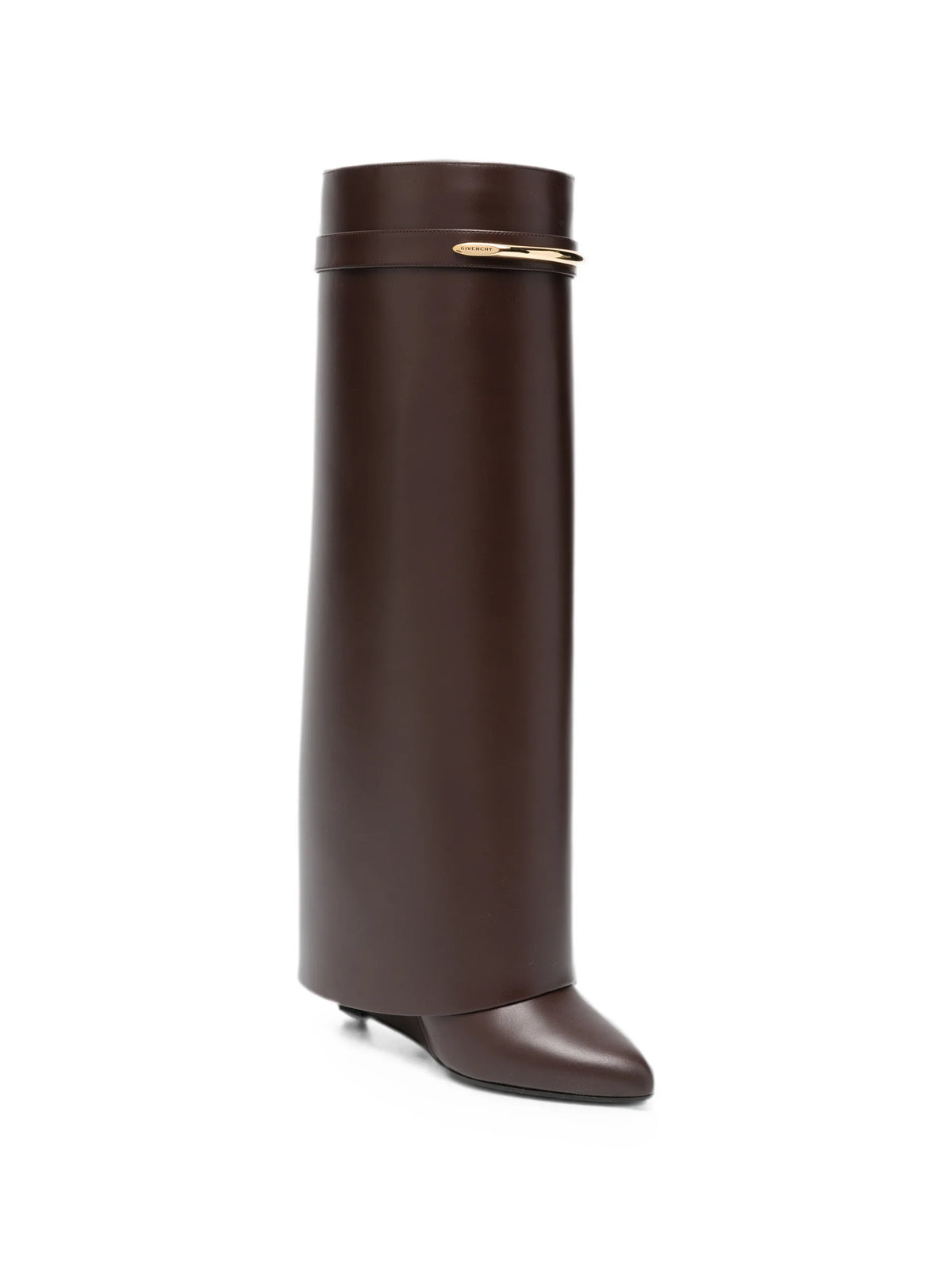 Givenchy - Shark Pinch Leather Knee-high Boots