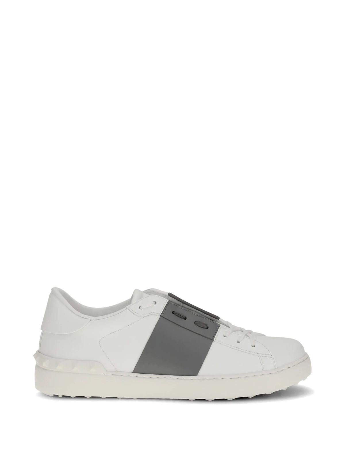 Valentino - Open Studded Leather Sneakers