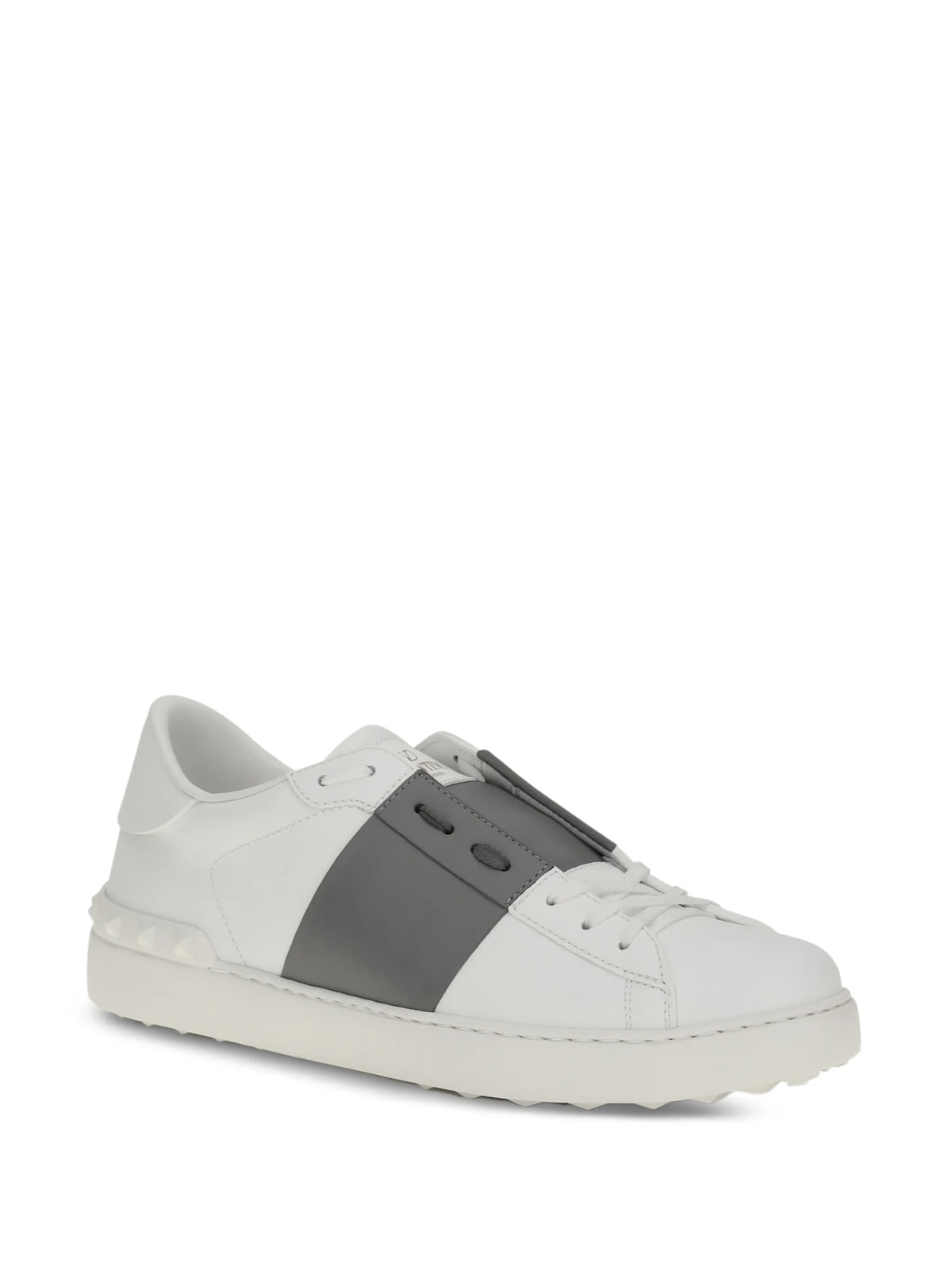 Valentino - Open Studded Leather Sneakers