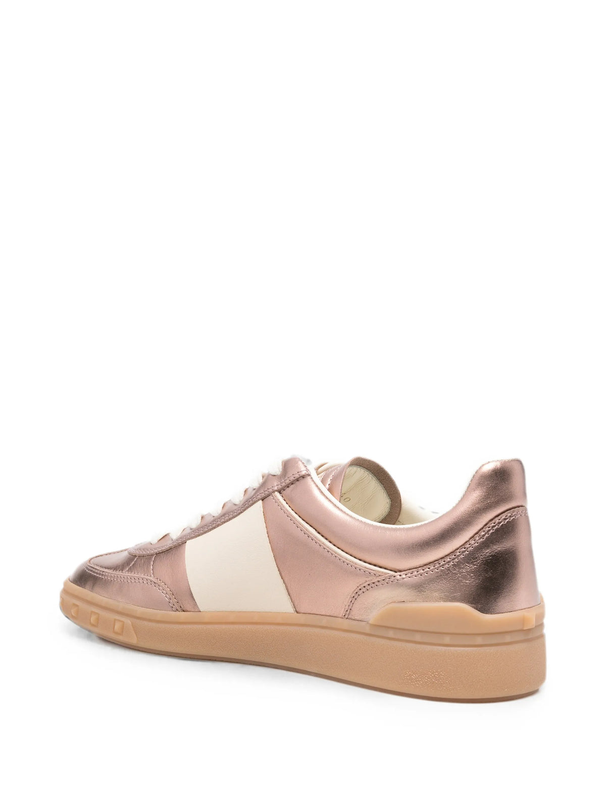 Valentino - Upvillage Metallic Leather Sneakers