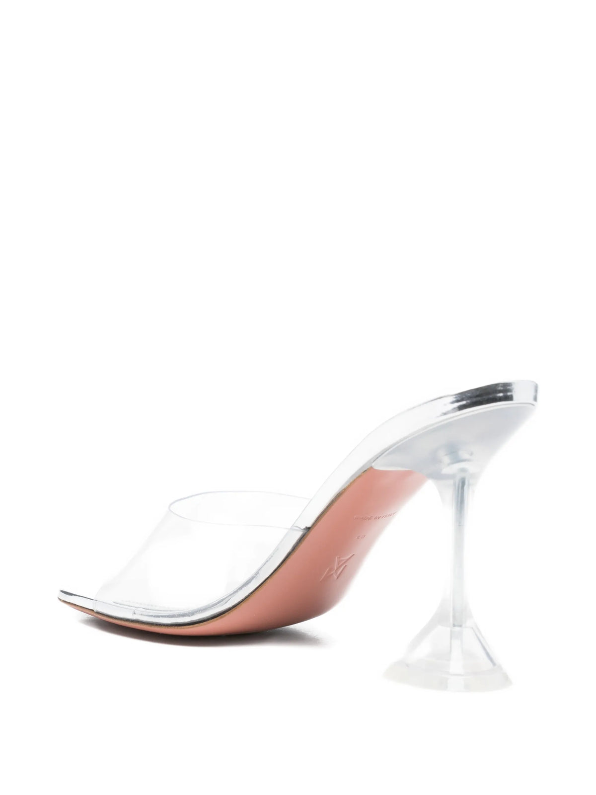 Amina Muaddi - Lupita Glass Slippers 95 Transparent Pvc