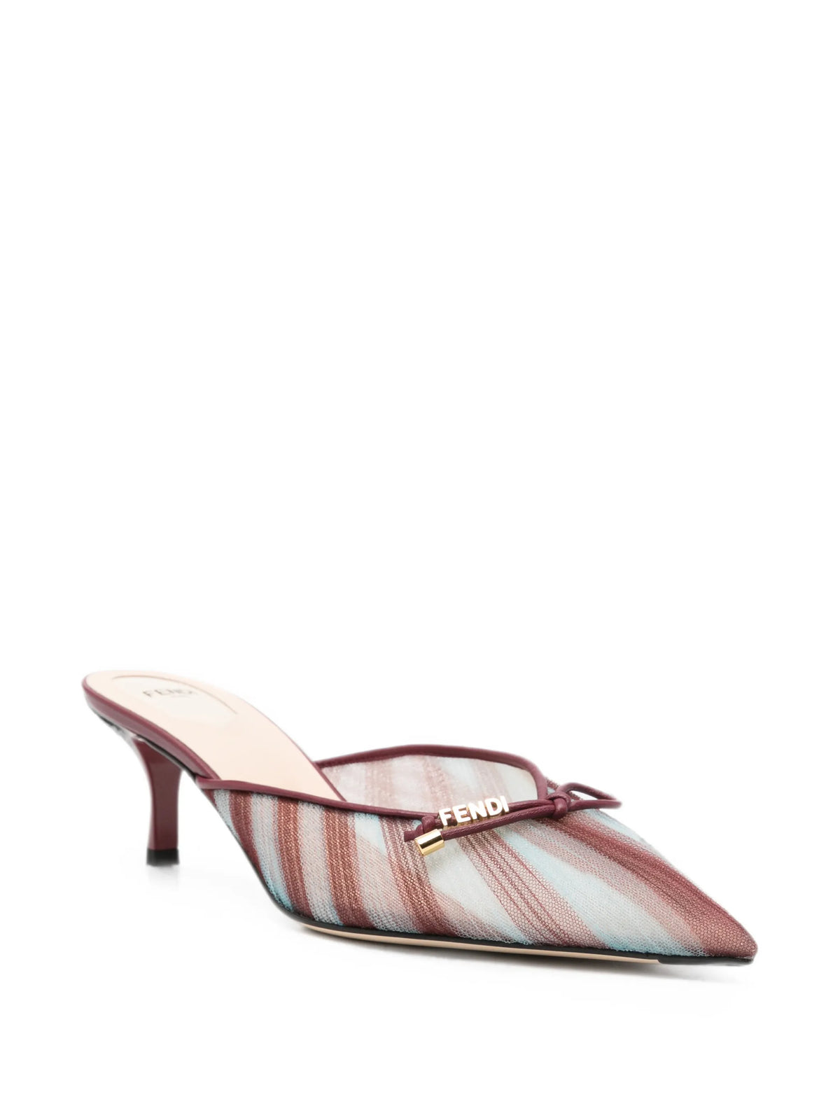 Fendi - Tulle Striped Mules