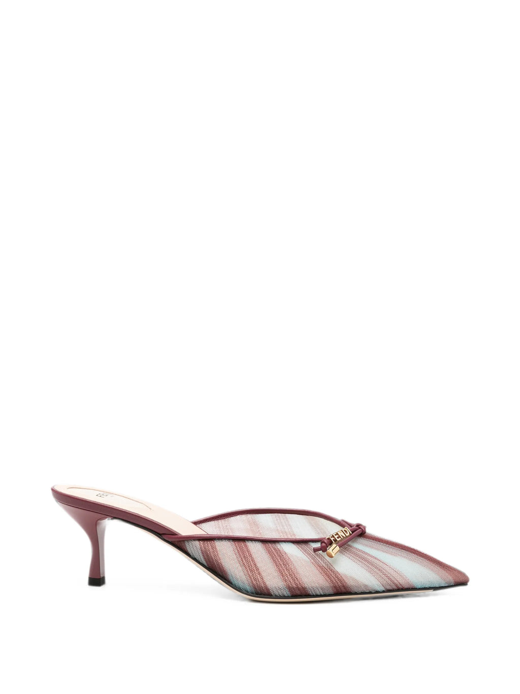 Fendi - Tulle Striped Mules