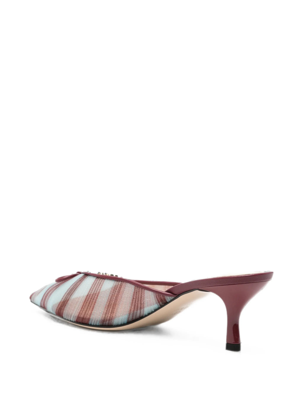 Fendi - Tulle Striped Mules