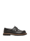 Fendi - Lace-up Leather Boat Shoes