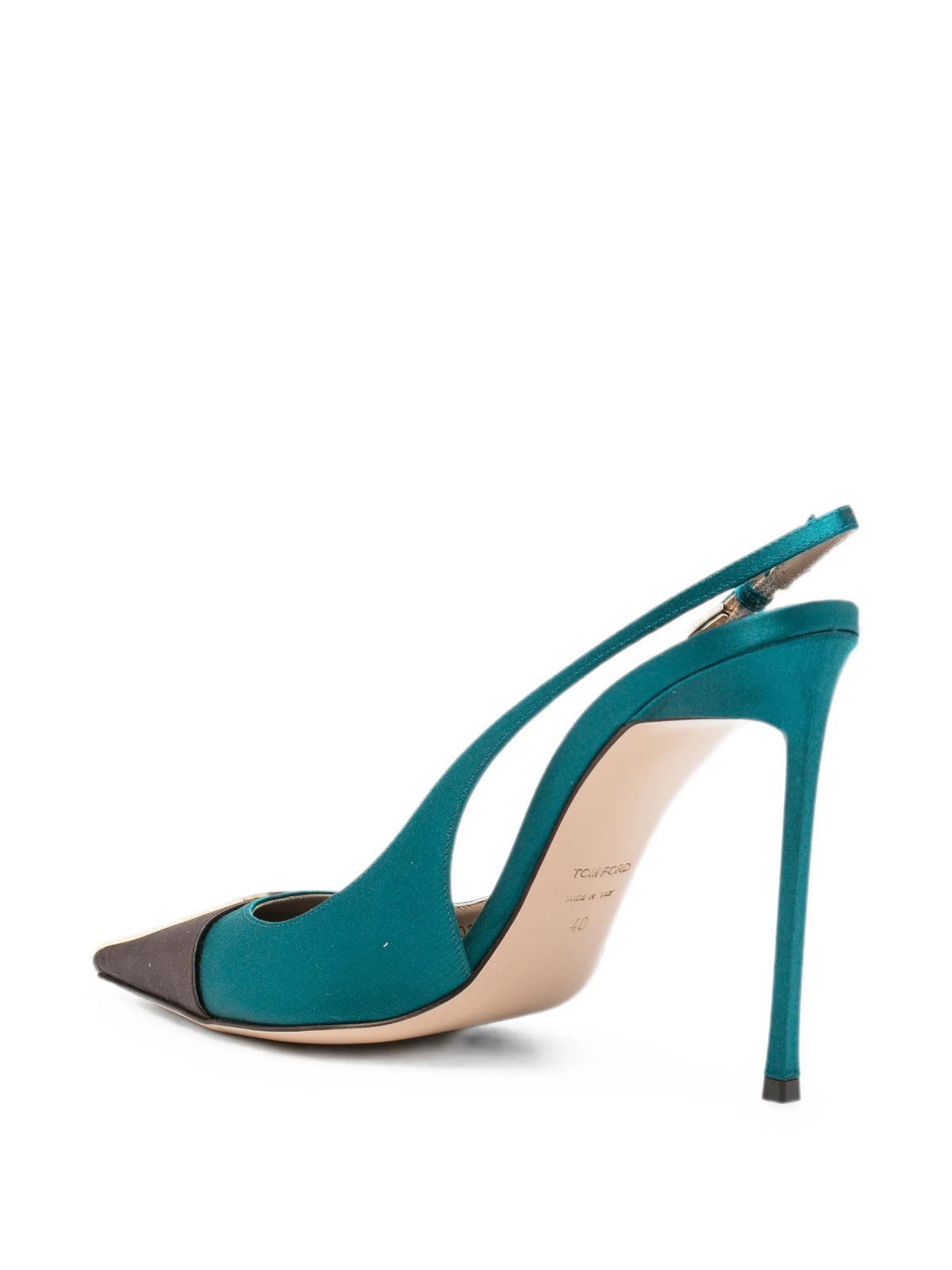 Tom Ford - Satin And Crystal Stones Thea Slingbacks