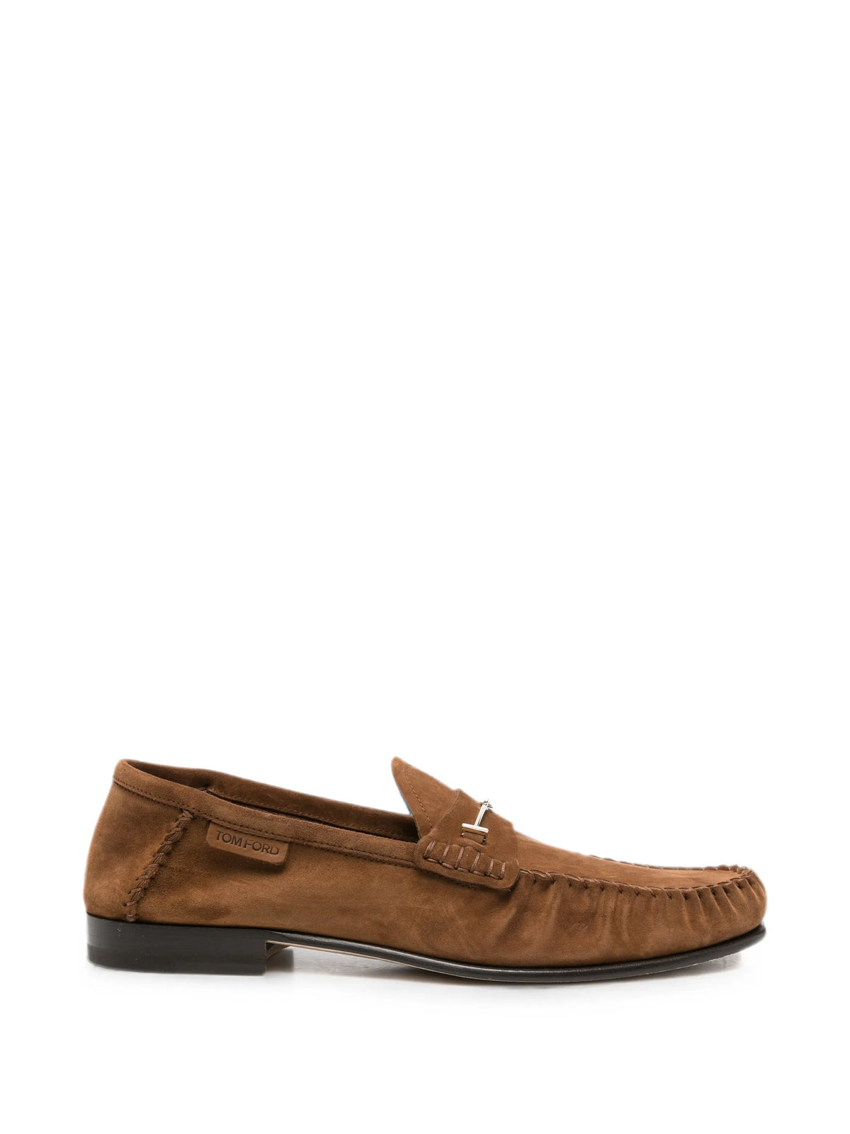 Tom Ford - Suede Double T Hardware Ripley Loafers
