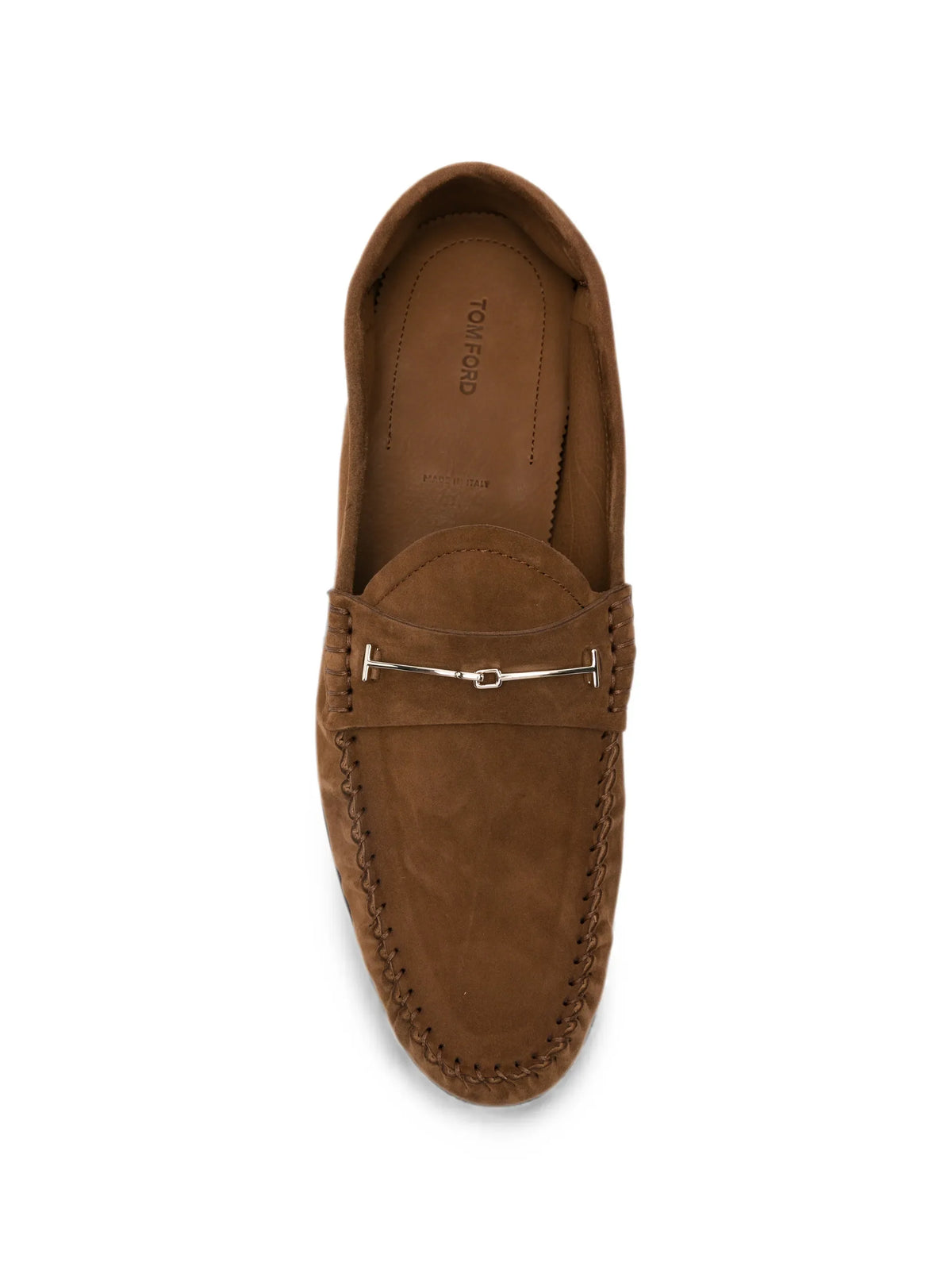 Tom Ford - Suede Double T Hardware Ripley Loafers