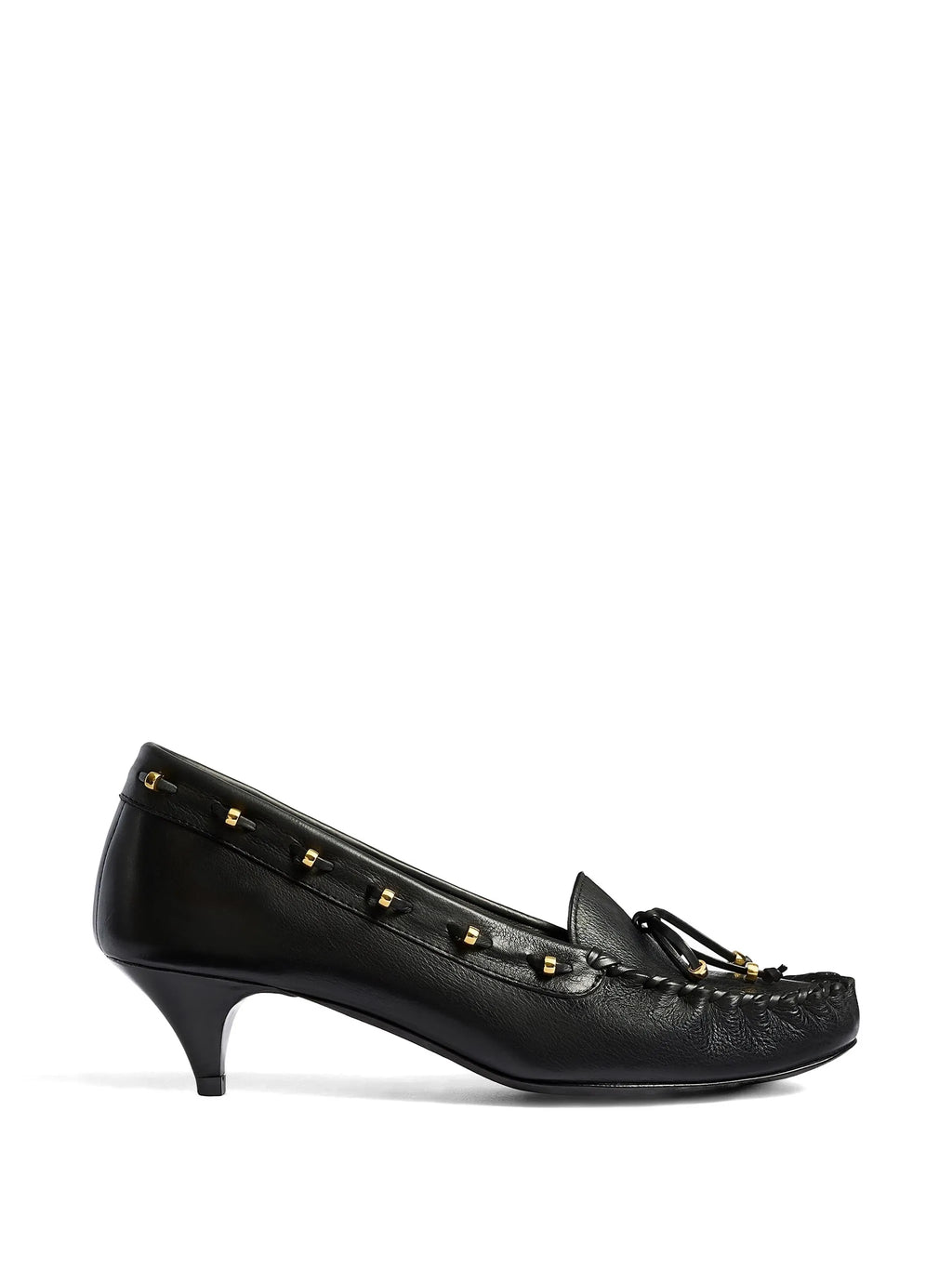 Khaite - Round Toe Leather Pumps