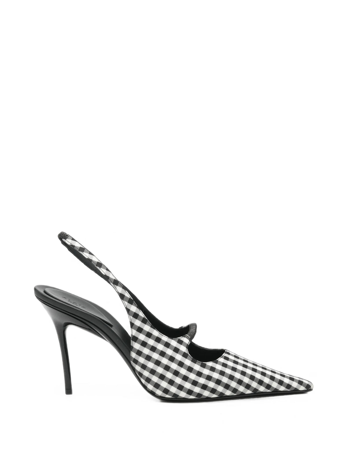 Alaïa - Drop Gingham-check Slingback Pumps