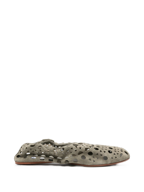 Alaïa - Slippers Vienne In Velvet Calfskin