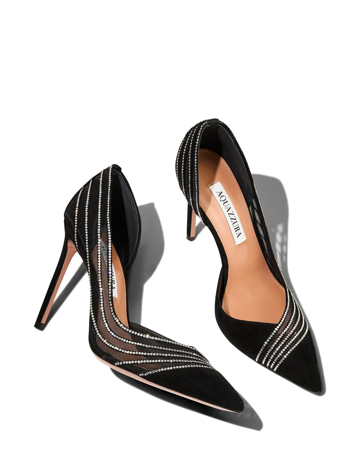 Aquazzura - Dream Girl Crystal-embellished Heeled Pumps