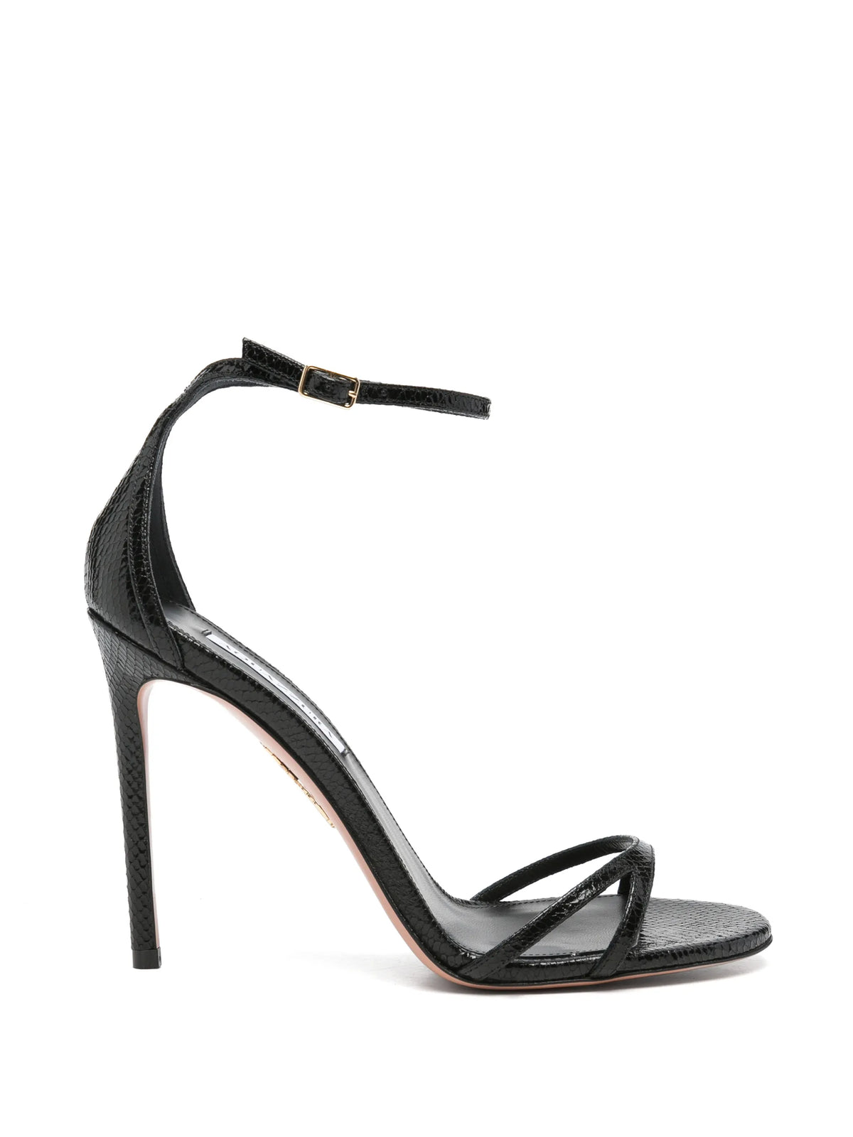 Aquazzura - Nuda Snakeskin-effect Heeled Sandals