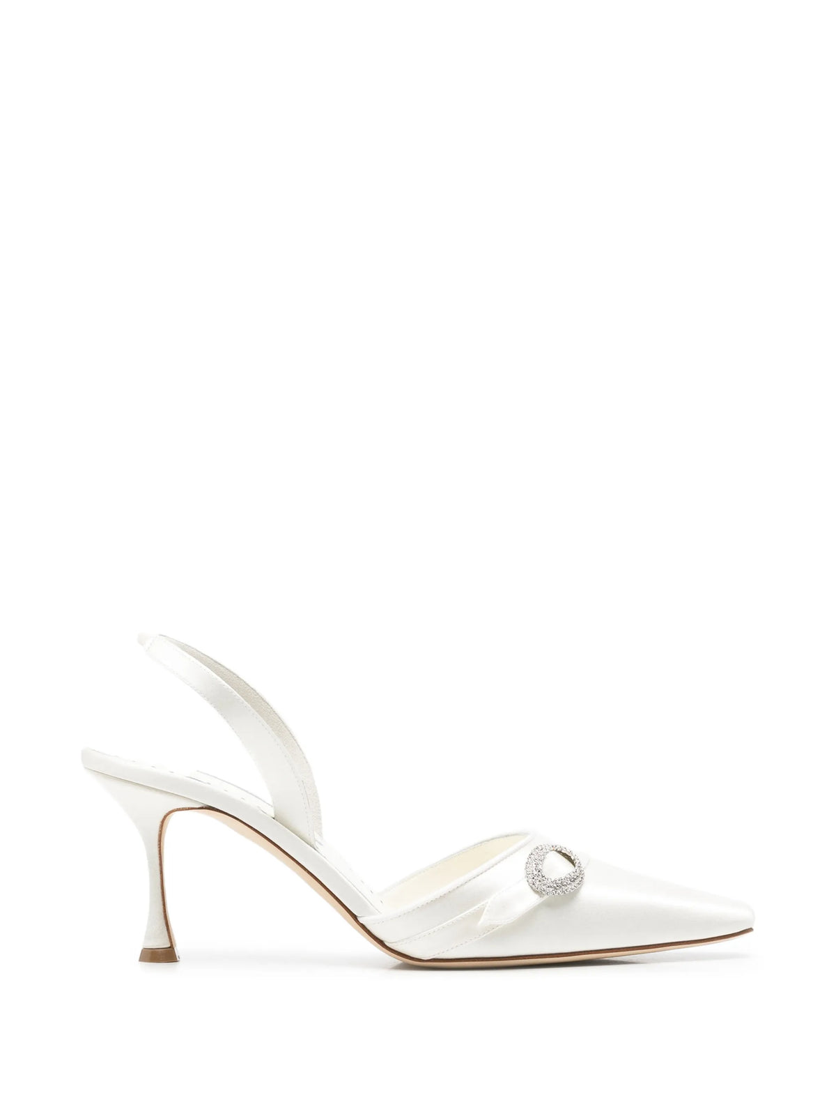 Manolo Blahnik - Crystal-embellished Slingback Pumps