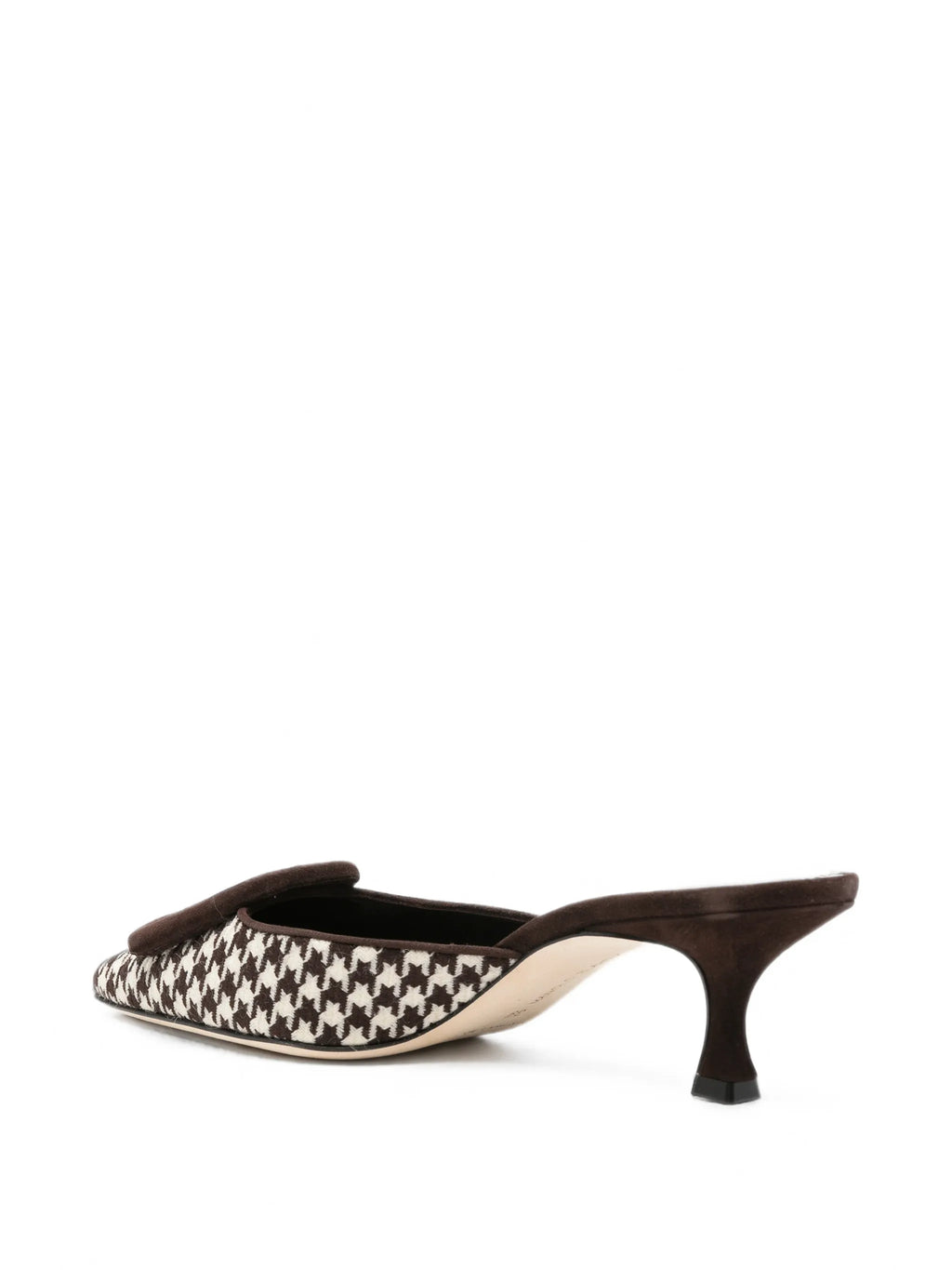 Manolo Blahnik - Maysalebi Houndstooth Mules