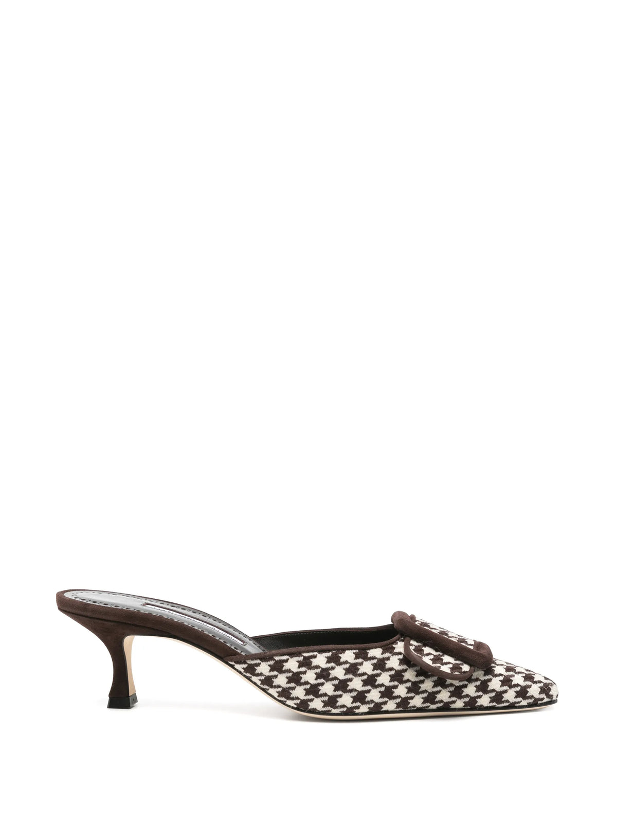 Manolo Blahnik - Maysalebi Houndstooth Mules