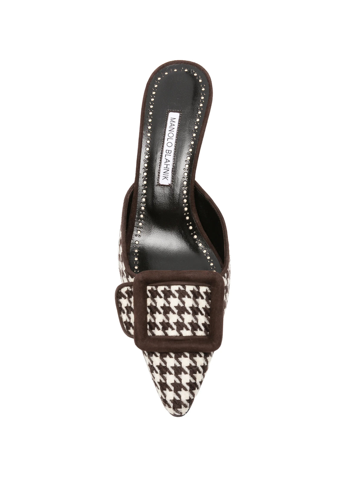 Manolo Blahnik - Maysalebi Houndstooth Mules