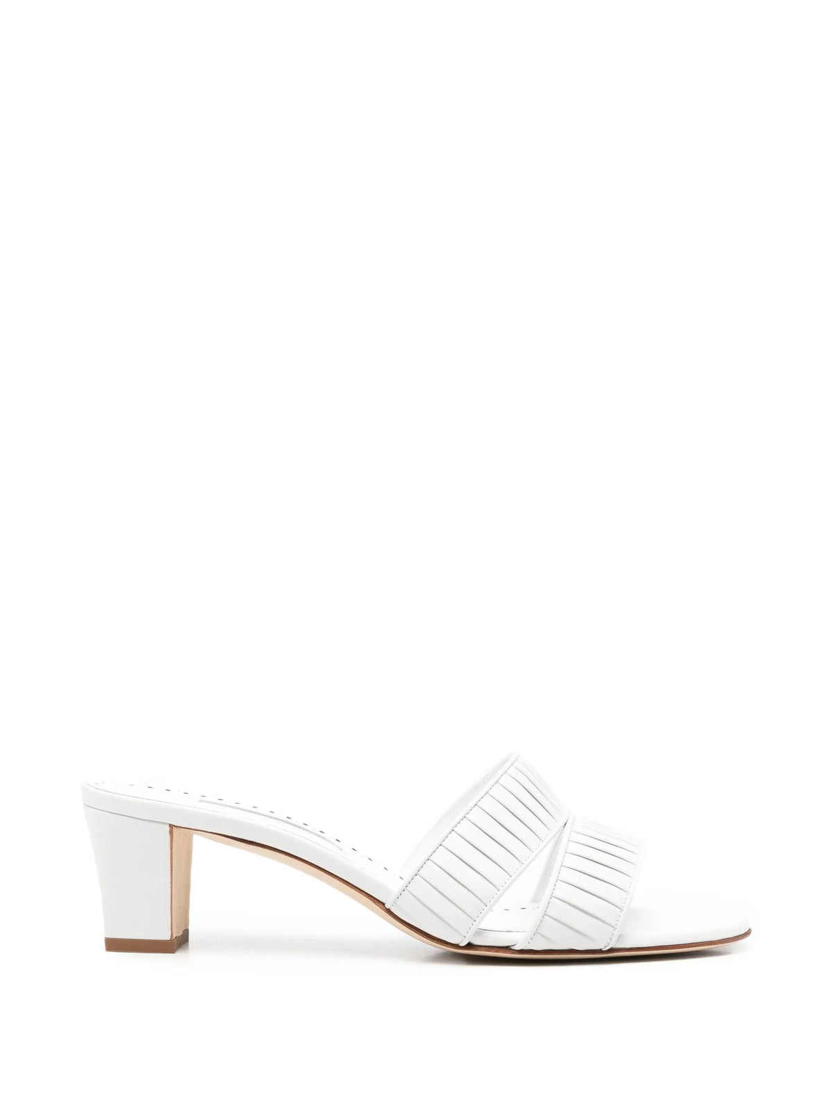 Manolo Blahnik - Lusinamu Pleated Mules