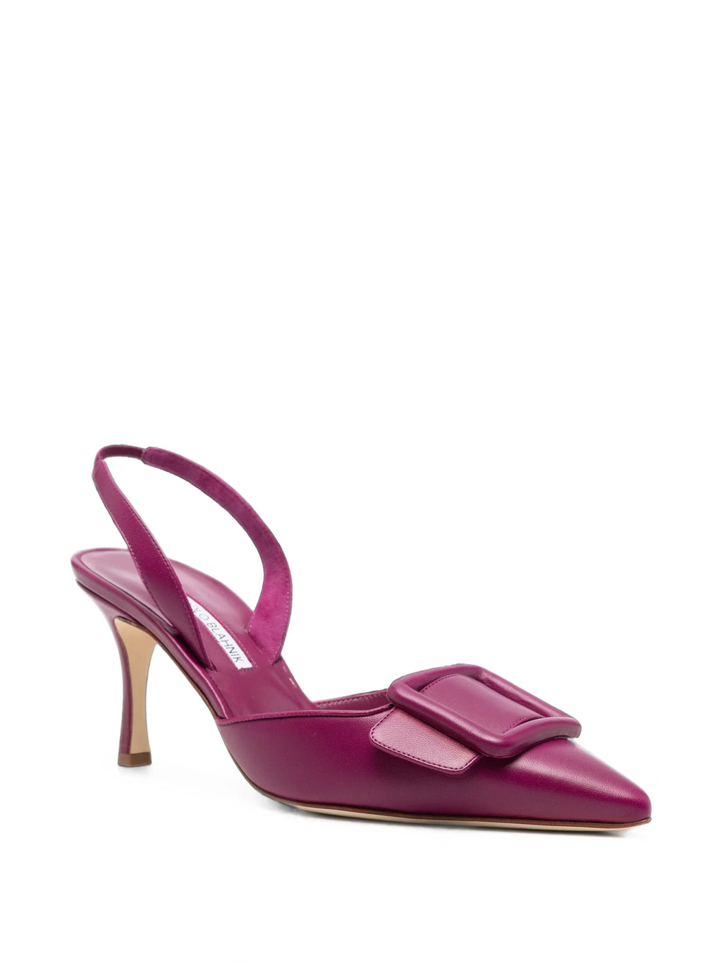 Manolo Blahnik - Maysli Buckle-detail Slingback Pumps