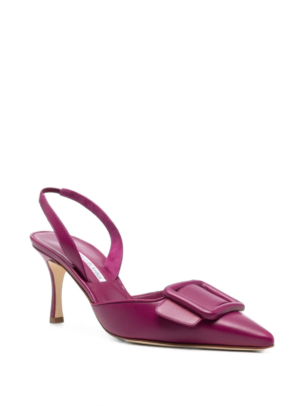 Manolo Blahnik - Maysli Buckle-detail Slingback Pumps