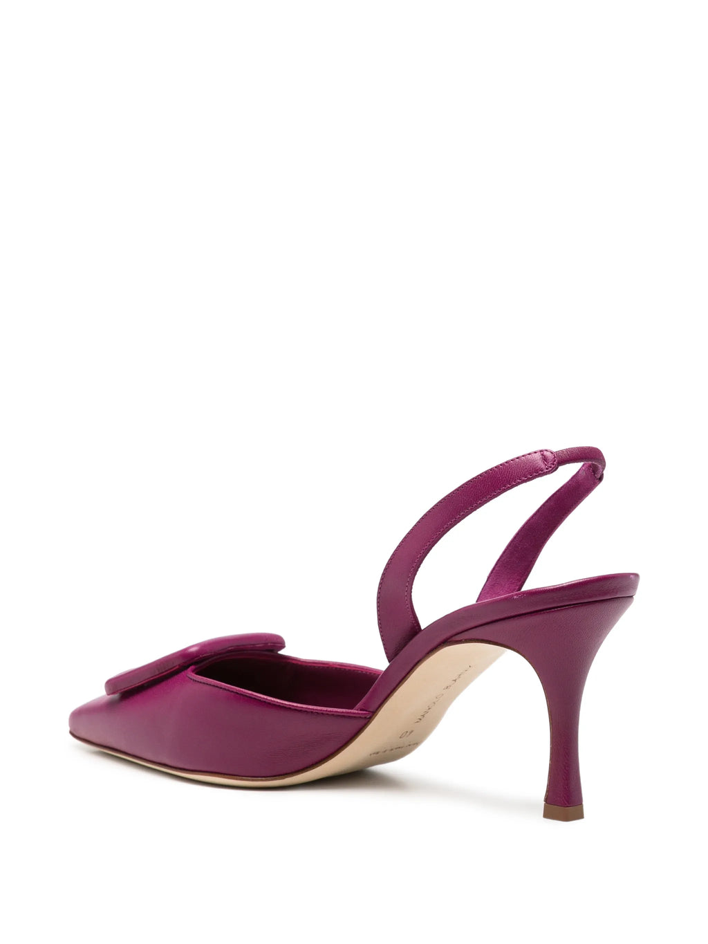 Manolo Blahnik - Maysli Buckle-detail Slingback Pumps