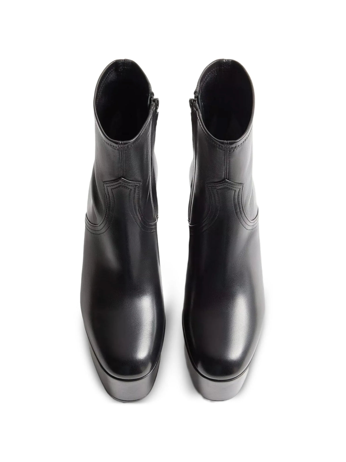 Valentino - Fawcette Platform Ankle Boots In Stretch Nappa 120mm