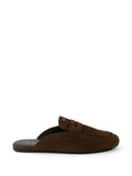 Prada - Round-toe Suede Mules