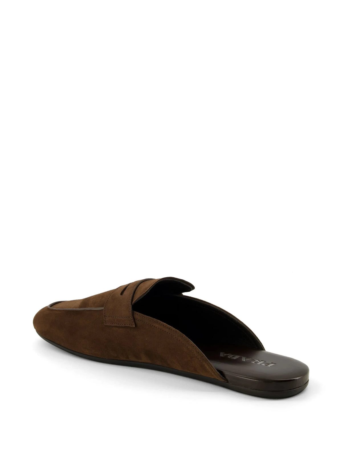 Prada - Round-toe Suede Mules