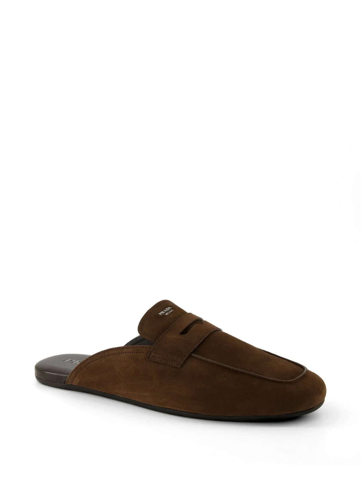 Prada - Round-toe Suede Mules
