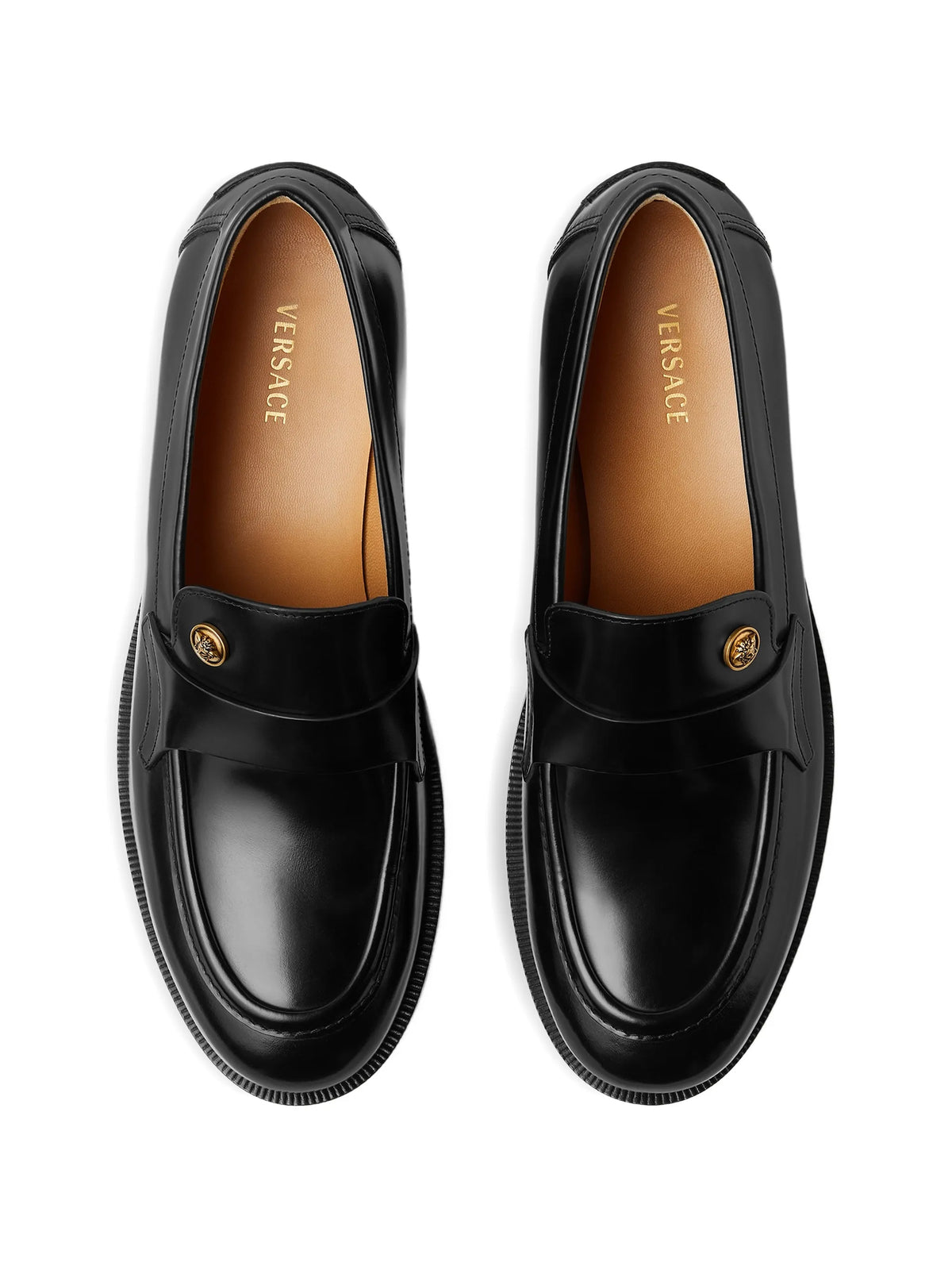 Versace - Manu Leather Loafers