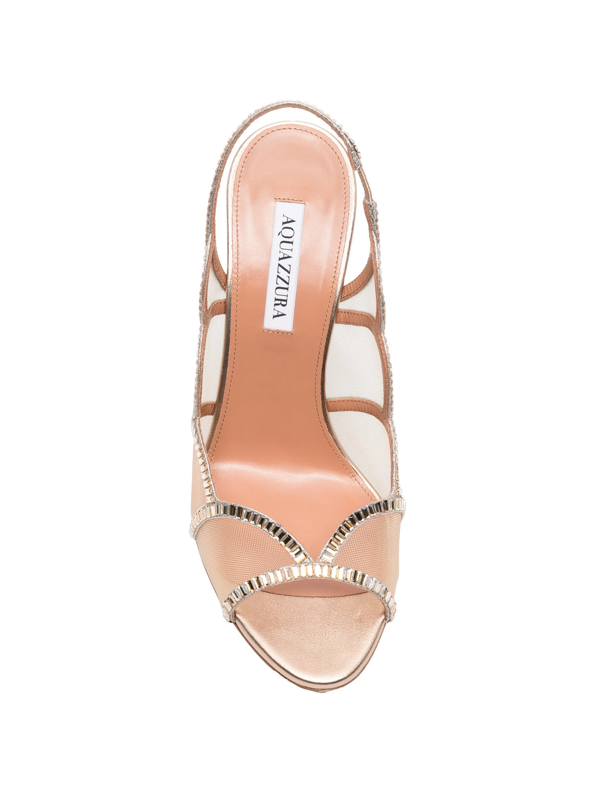 Aquazzura - Nightfall Crystal Sling Sandals