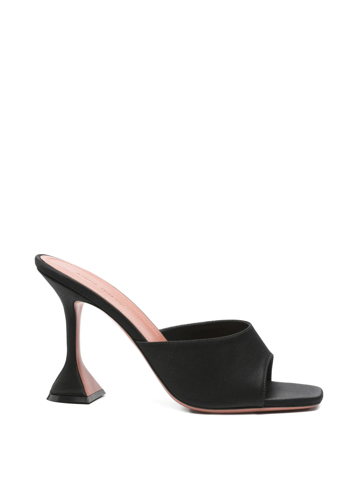 Amina Muaddi - Lupita Slippers 95 Black Satin