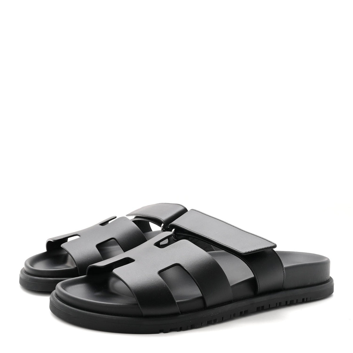Hermès - Calfskin Chypre Sandals