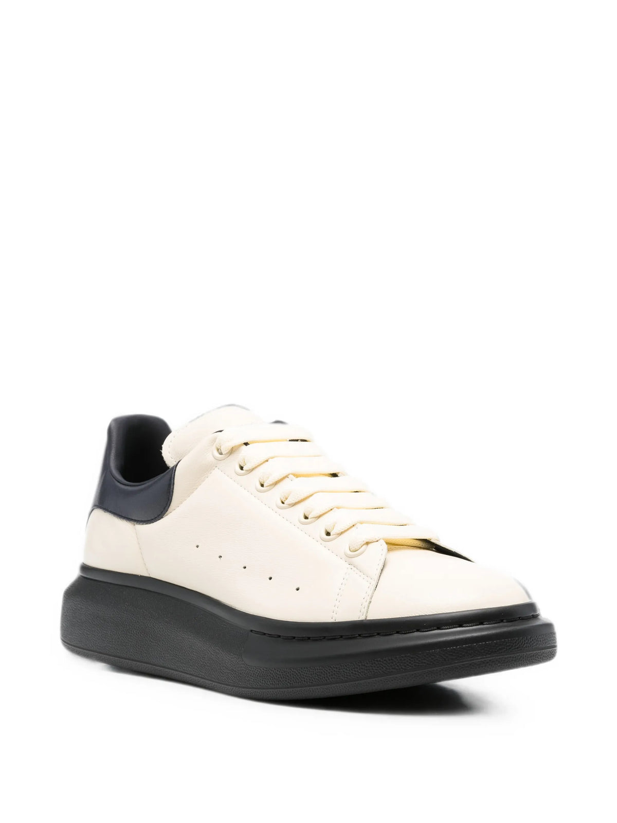 Alexander McQueen - Oversized Sneakers In Cream/dark Blue