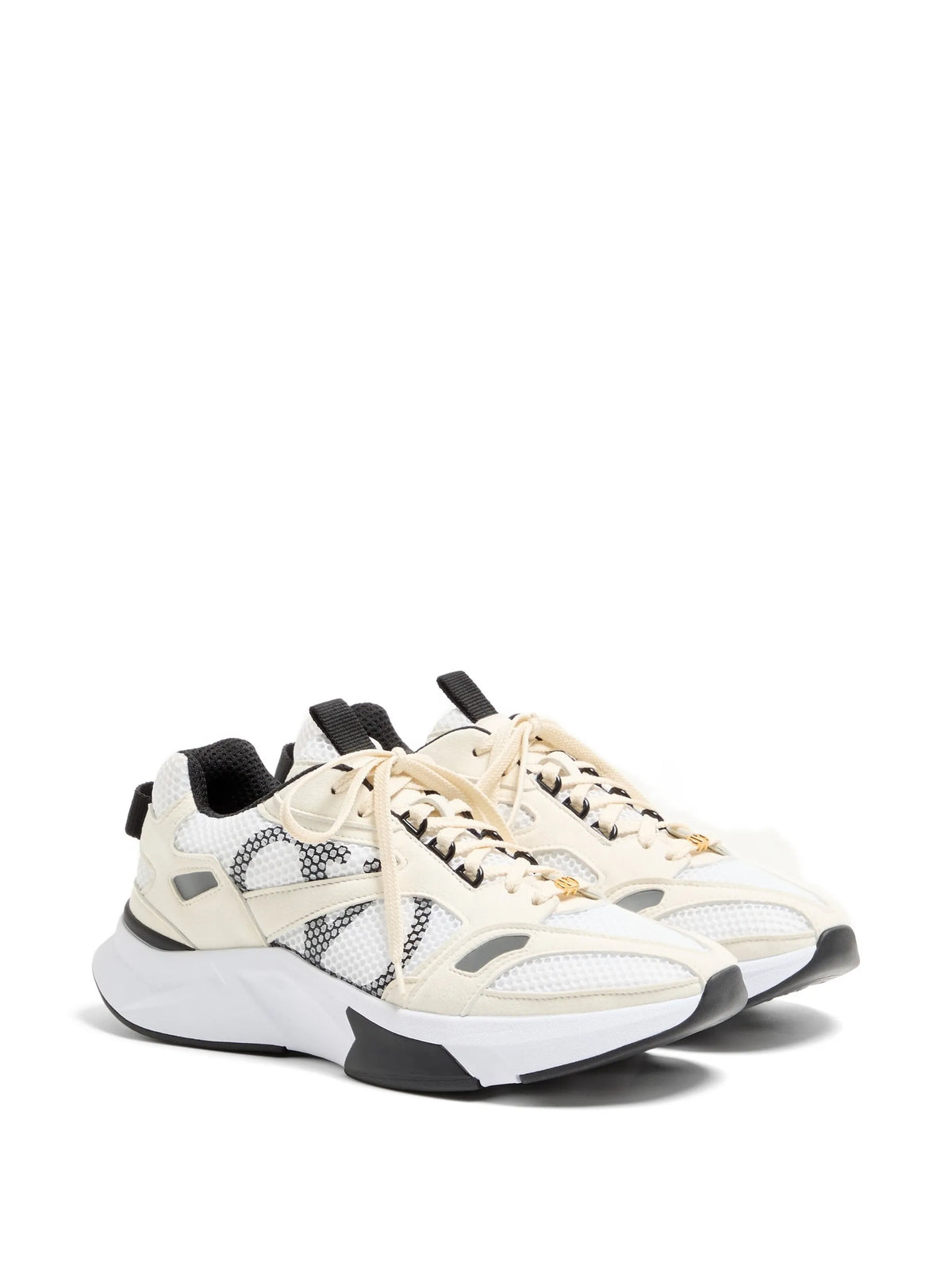 Valentino - Demivee Trainers In Mesh Fabric With Suede Inserts