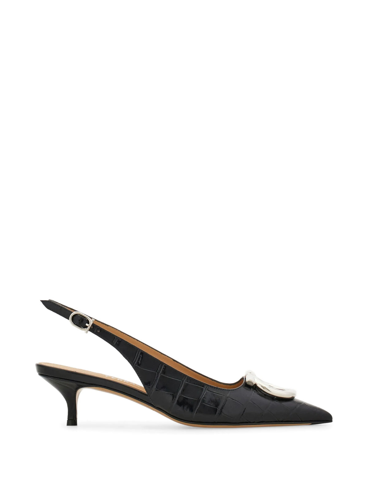 Ferragamo - Maxi Gancini Slingbacks