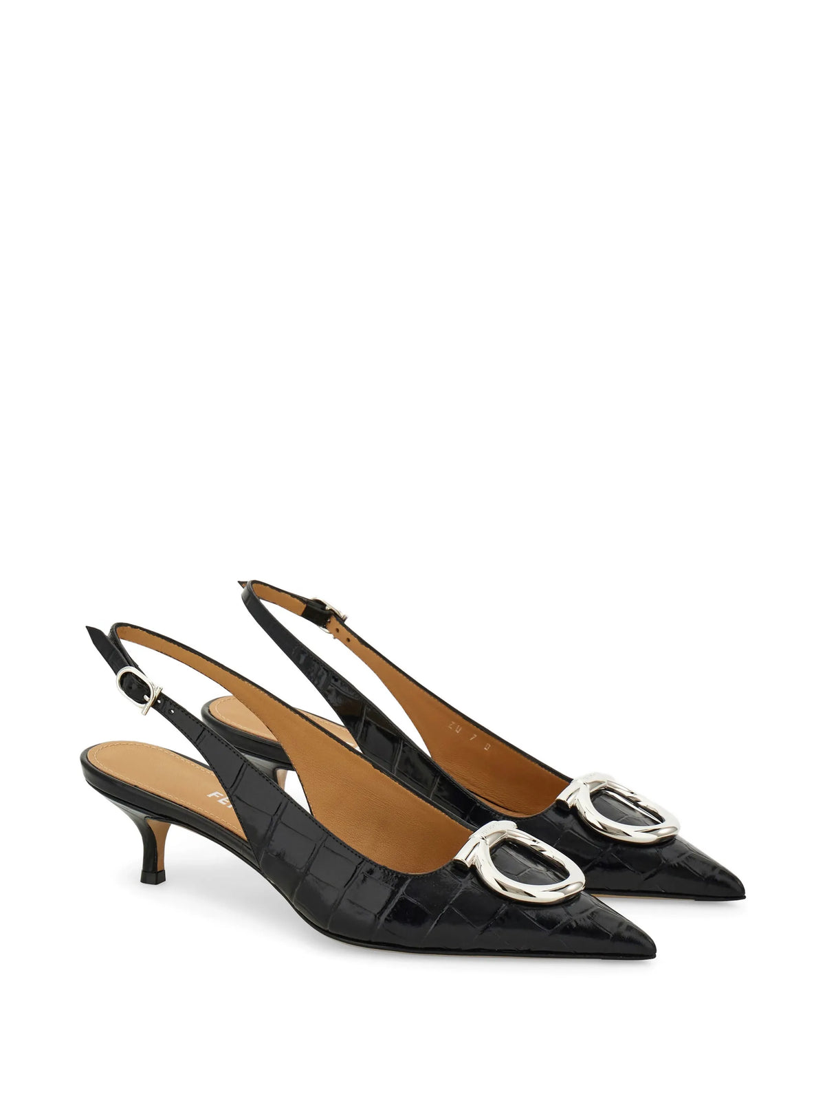 Ferragamo - Maxi Gancini Slingbacks