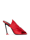 Givenchy - Boudoir Heeled Mules In Nappa Leather With Bow
