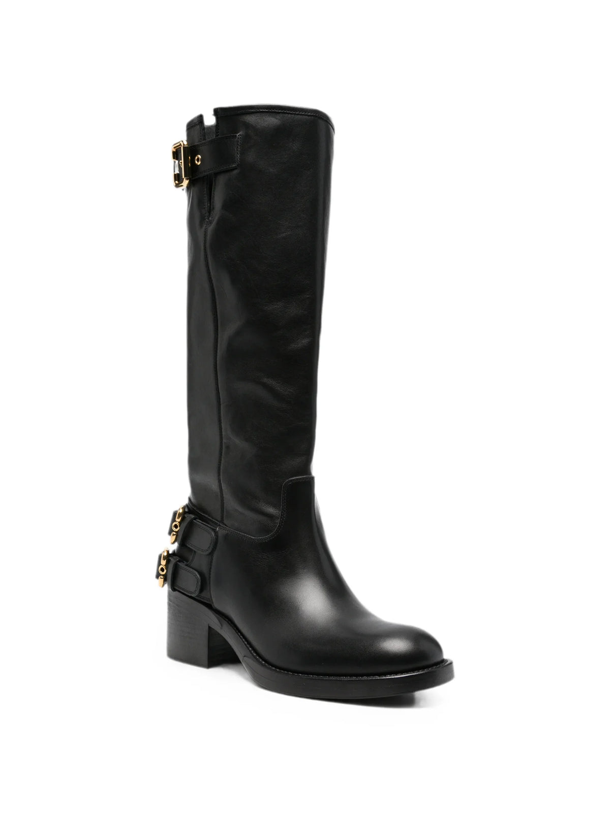 Chloé - Dakota Buckle-detail Knee-high Boots