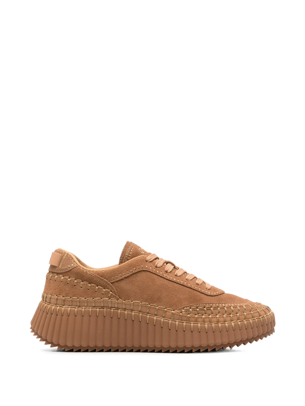Chloé - Nama Hand-stitched Suede Sneakers