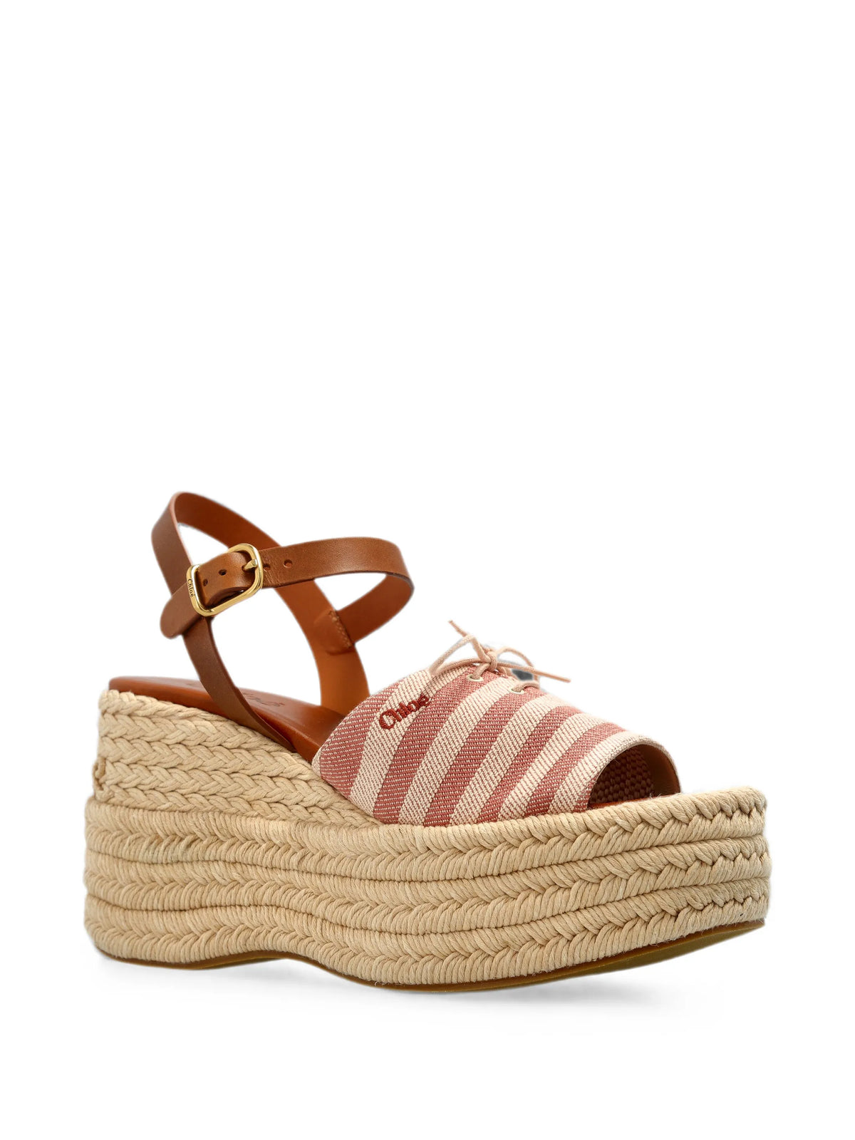 Chloé - Striped Platform Sandals