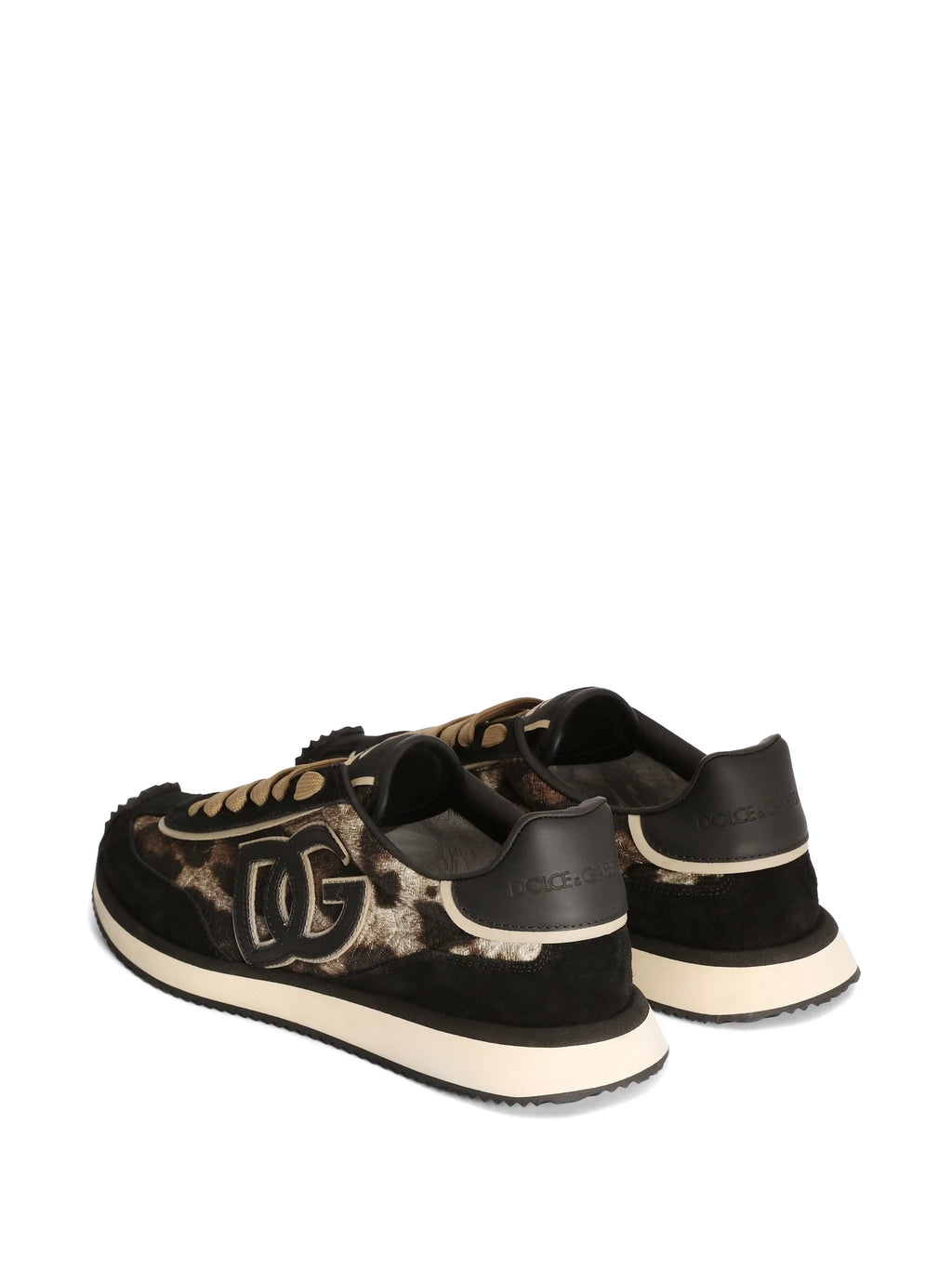 Dolce & Gabbana - Leo-print Fabric DG Cushion Sneakers