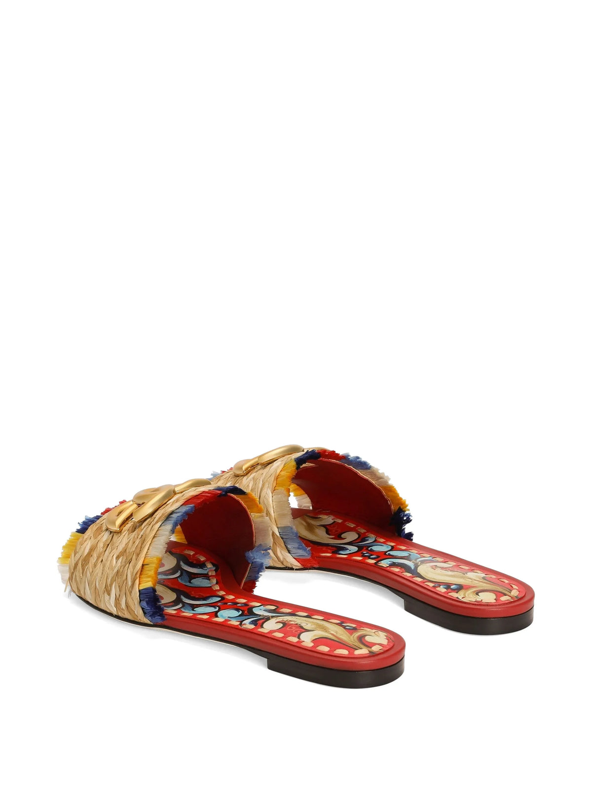 Dolce & Gabbana - Raffia Flat Slides