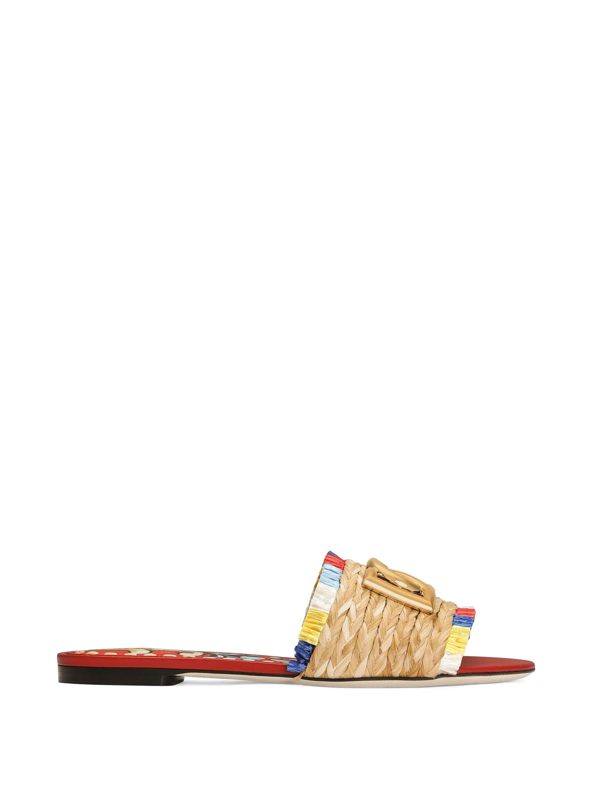 Dolce & Gabbana - Raffia Flat Slides