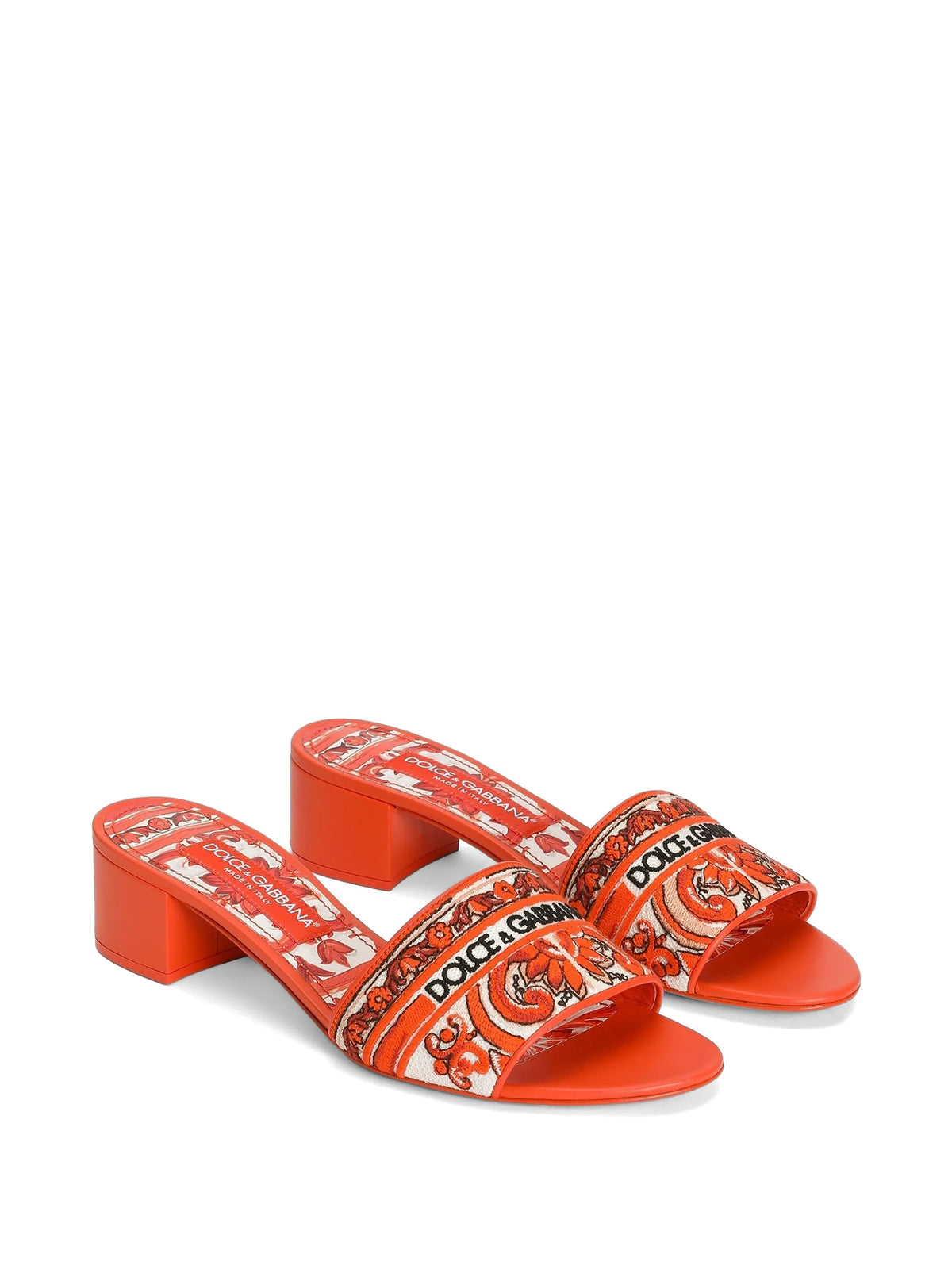Dolce & Gabbana - Mules With Majolica-embroidery